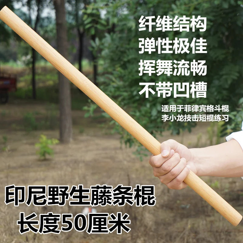 Red martial arts stick self-defense short sticks white wax cane  fighting stick wand car self-defense household stick