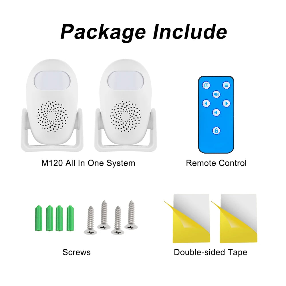 KERUI PIR Motion Detector Security Alarm Detector Anti-theft  Motion Sensor Smart Welcome Doorbell Human Body Detector