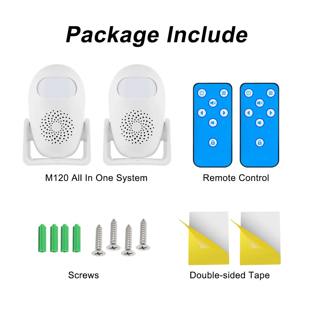 KERUI PIR Motion Detector Security Alarm Detector Anti-theft  Motion Sensor Smart Welcome Doorbell Human Body Detector