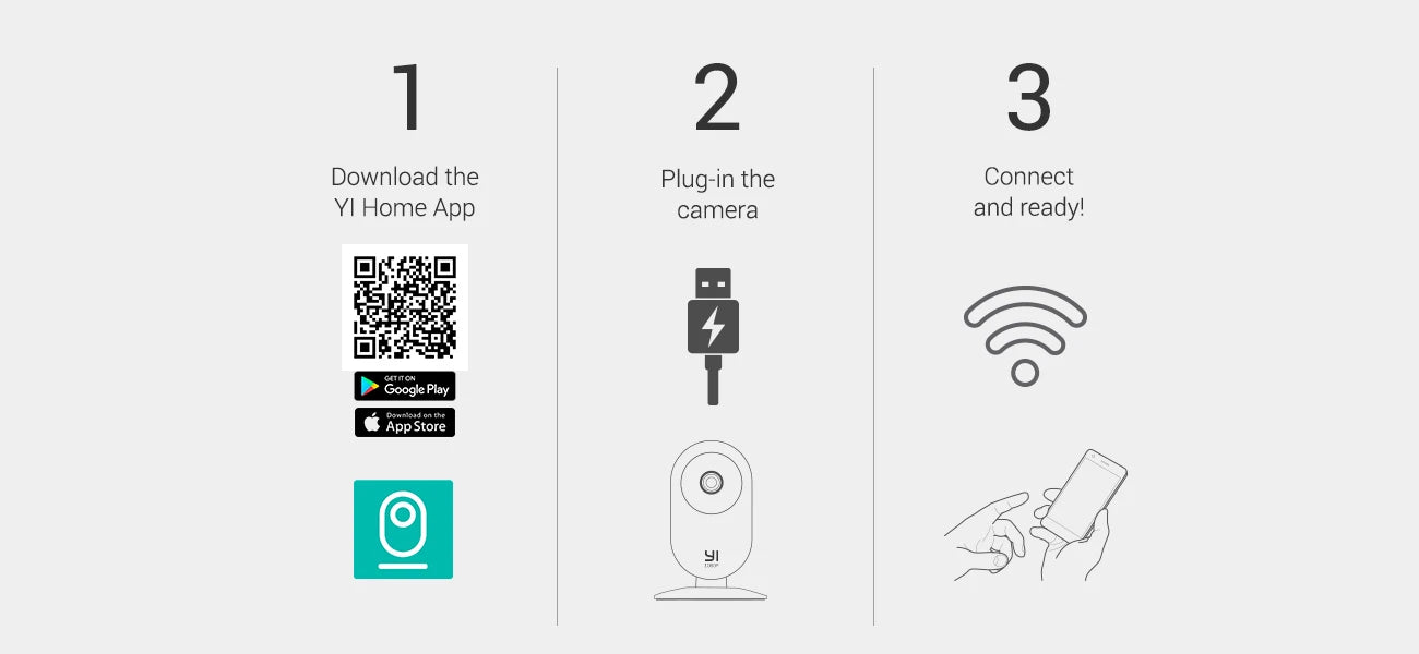 YI 4pc 2K Home Pro Camera 3MP Wi-Fi IP Security Surveillance Smart System with Night Vision Baby Monitor on iOS, Android