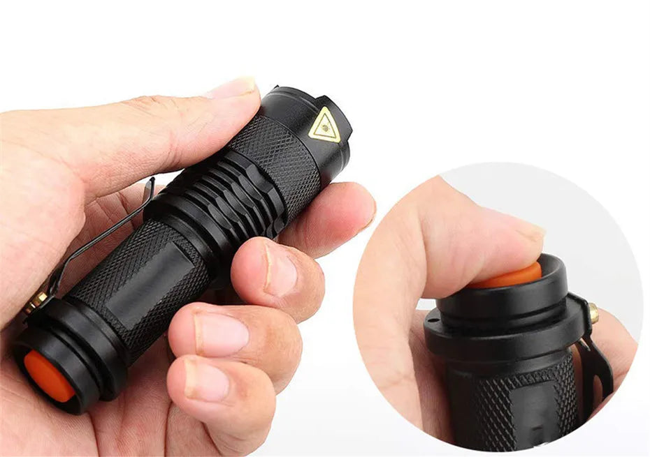 LED UV Flashlight Ultraviolet Torch With Zoom Function Mini UV Black Light Pet Urine Stains Detector Scorpion Hunting