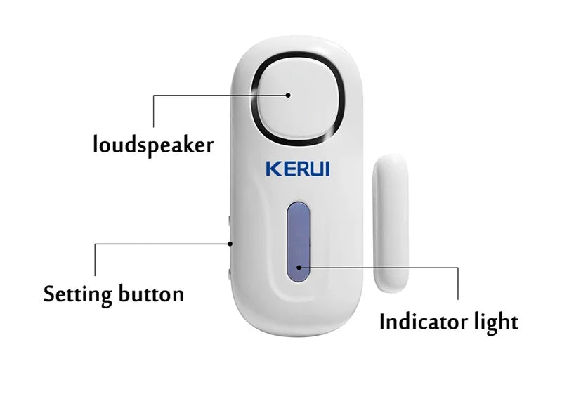 KERUI 120DB Alarm System Wireless Door/Window Entry Security Burglar Sensor Alarm PIR Magnetic Smart Home Garage System