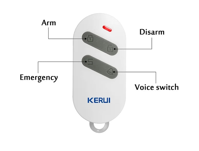 KERUI 120DB Alarm System Wireless Door/Window Entry Security Burglar Sensor Alarm PIR Magnetic Smart Home Garage System