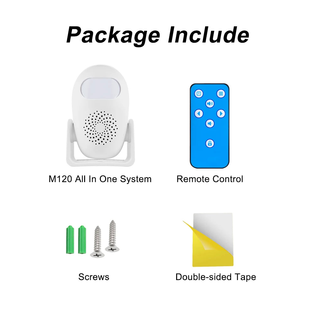 KERUI PIR Motion Detector Security Alarm Detector Anti-theft  Motion Sensor Smart Welcome Doorbell Human Body Detector