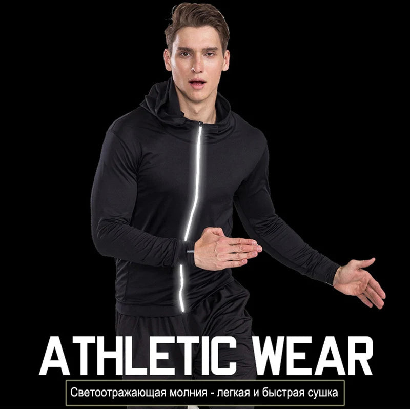 Men's Compression Sportswear Suits Gym Tights Training Clothes Workout Jogging Sports Set Running Rashguard Tracksuit For Men