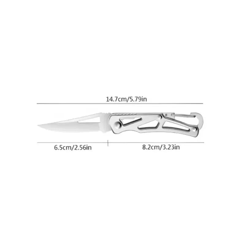 Sharp and high hardness outdoor folding fruit knife, stainless steel knife, mini camping knife self-defense knife