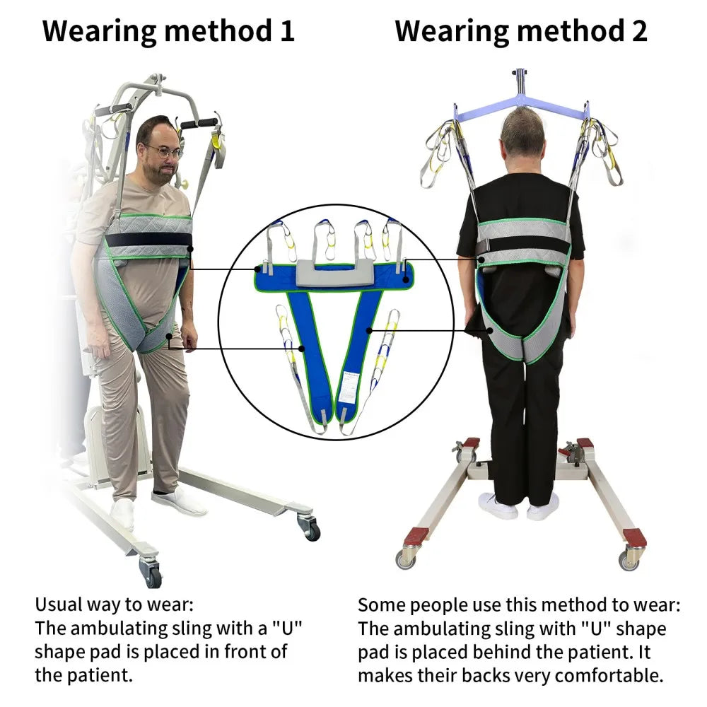 EZ Assistive Patient Lift Ambulating Walk Training Sling Hoyer Hoist Sling for Walking Aids Rehabilitation Products SWL 500lb