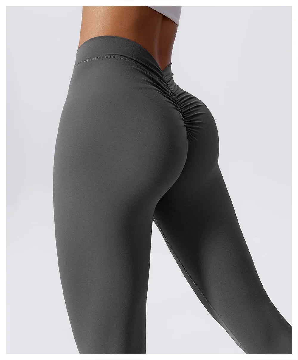 High Waist Yoga Leggings Women's Fitness Lifting Hip Leggings Push Up Fitness Sports Peach Leggings Women's Exercise Leggings