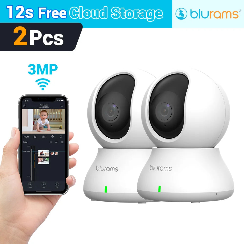 Blurams 5G Baby Monitor Camera 2K HD Home Security Camera with Motion Detection and Two-Way Audio, Easy Setup, Clear Day & Night