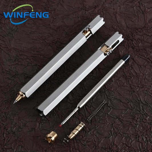 High Quality Metal Tactical Defense Pen School Student Office Ballpoint Pen Emergency Glass Breaker Outdoor Camping Survival Kit