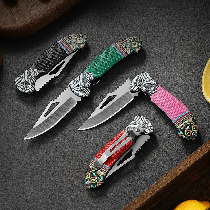 1 piece folding knife for eating meat knife for cutting fruit knife for roasting sheep stainless steel knife kitchen tools