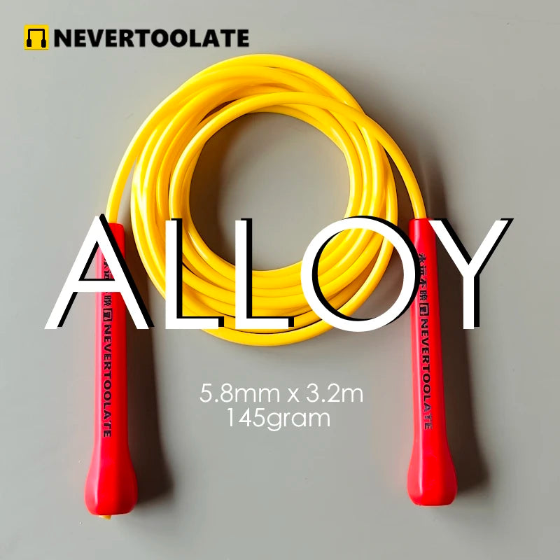 NEVERTOOLATE TPU and PVC material Skipping Rope Rapid Speed Jump Rope Tangle Free crossfit Exercise Fitness Training Workout