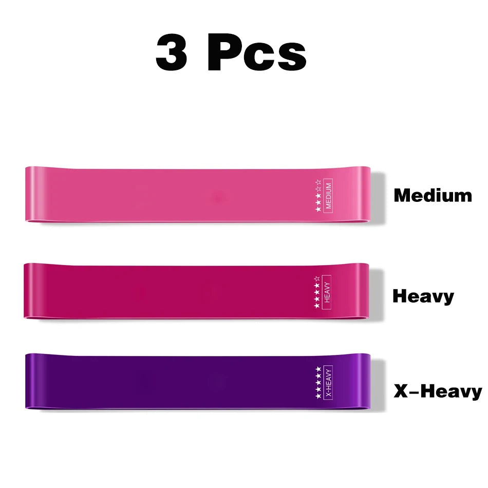 WOSWEIR Elastic Resistance Bands Yoga Training Gym Fitness Gum Pull Up Assist Rubber Band Crossfit Exercise Workout Equipment