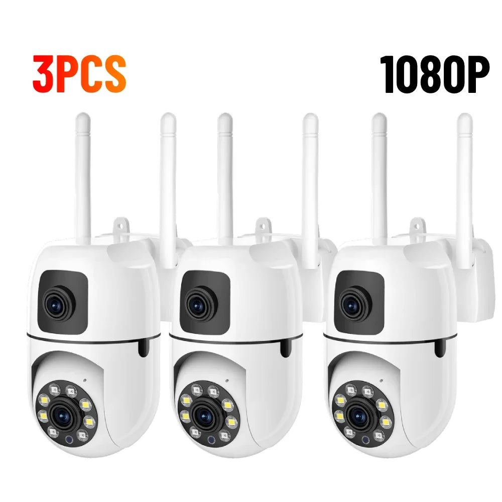 4K 8MP WiFi Surveillance Cameras Dual Lens IP Camera WiFi Camera Outdoor Security Protection Auto Tracking CCTV PTZ Cam YI IOT