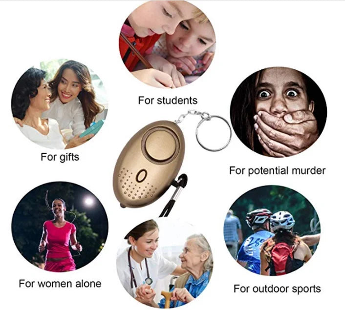 Personal Security Alarm Emergency 130DB Anti-attack Security for Children Girl Older Women Carrying Loud Panic Alarm Defense