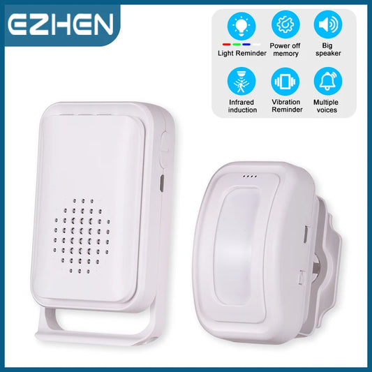 Split Induction Doorbell Intelligent Welcome Wireless Door Bell PIR Sensor 36 Chime Ringtone Distinction Prompt Alarm Sensor