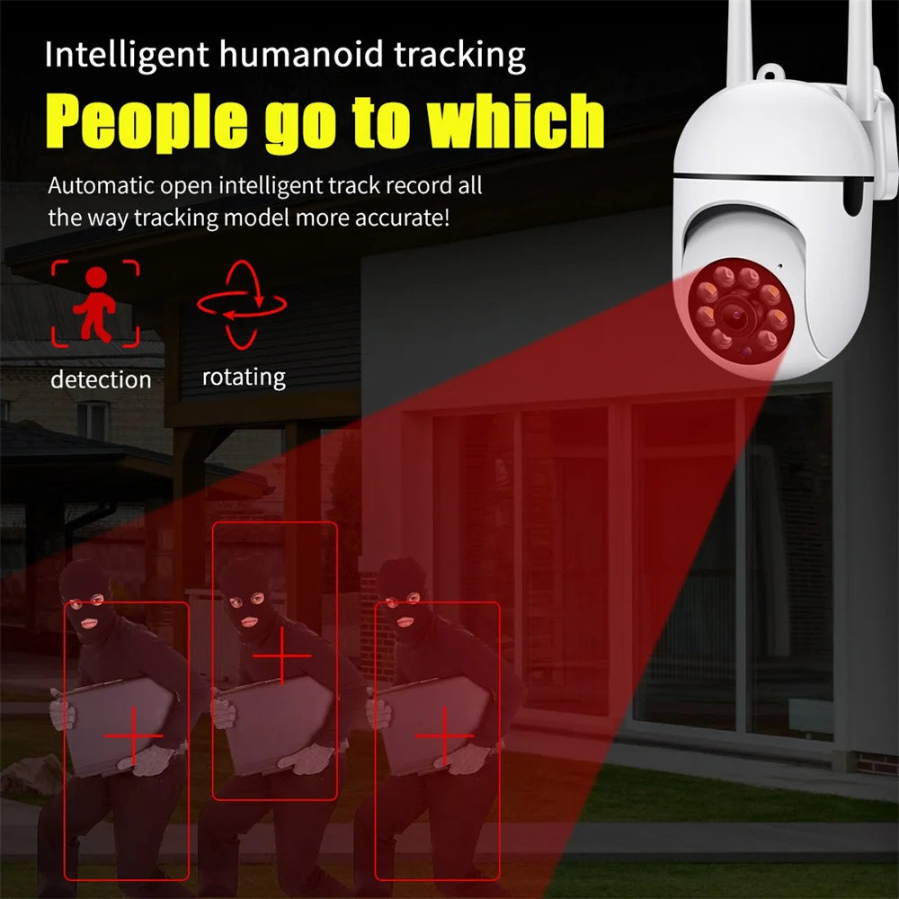 5G 1080P Cameras Wifi Video Surveillance IP Outdoor Security Protection Monitor 4.0X Zoom Home Wireless Track Alarm Waterproof