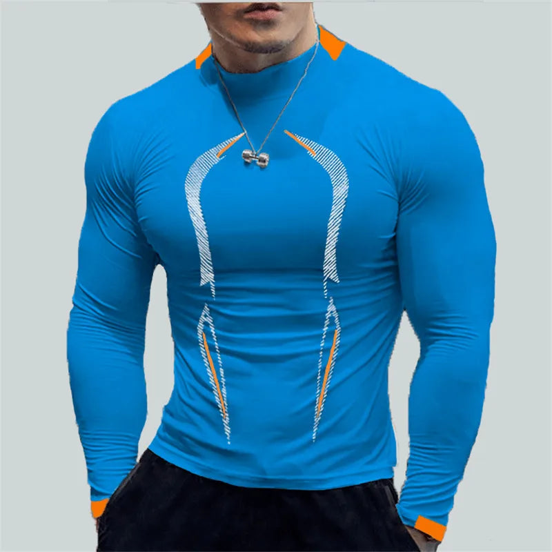 Oversize Men Long Sleeve t Shirt Compression Gym Tshirts Man Quick Dry Sport Running Shirt Training Fitness Top Gym Clothing 8XL