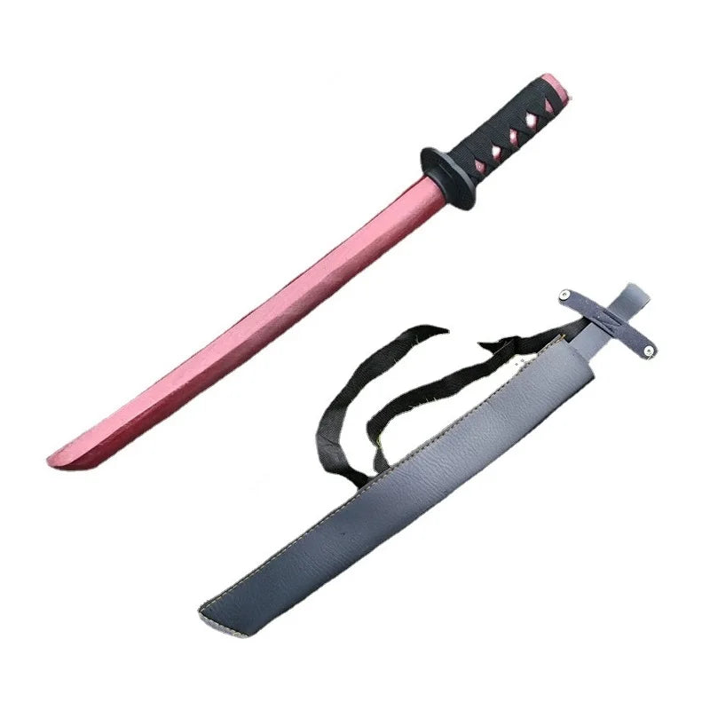 Aikido Wooden Sword Martial Arts Weapon Self Defence Stick Kung Fu Samurai Training Sword Katana with Bag Japanese Ninja Knife