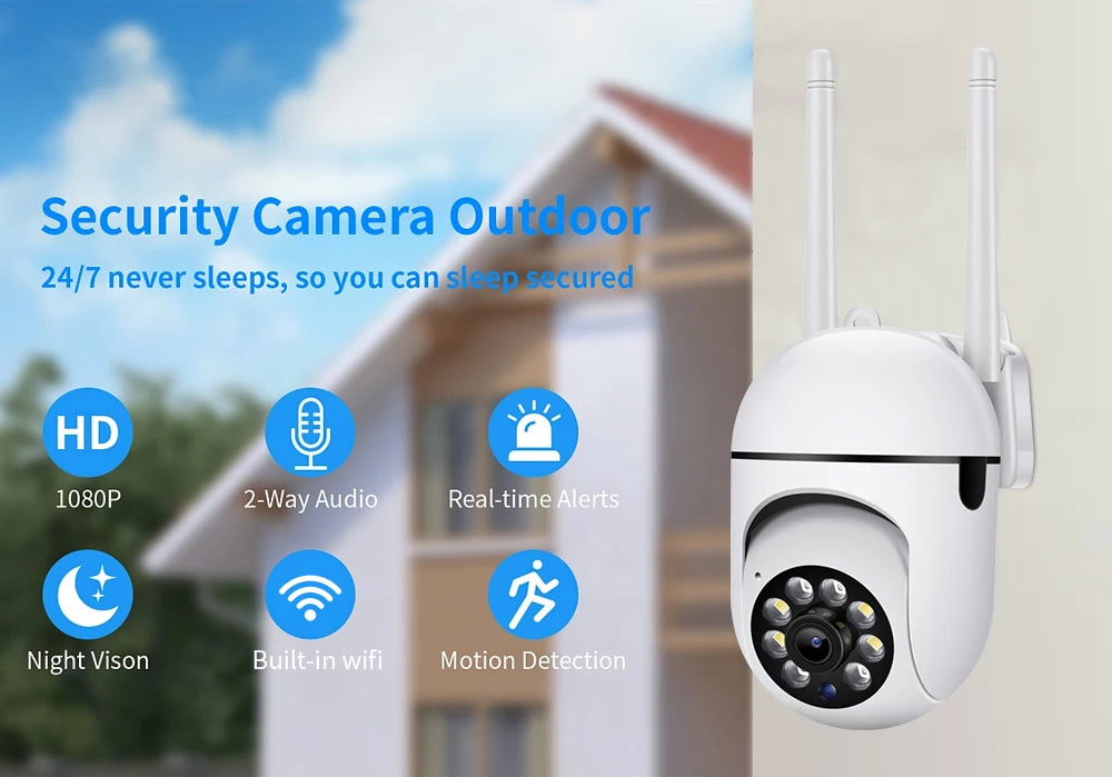 Wifi Camera 1080P HD Security Monitor Camera Smart Home Wireless Camera Night Vision Monitor Video Baby Protection Surveillance