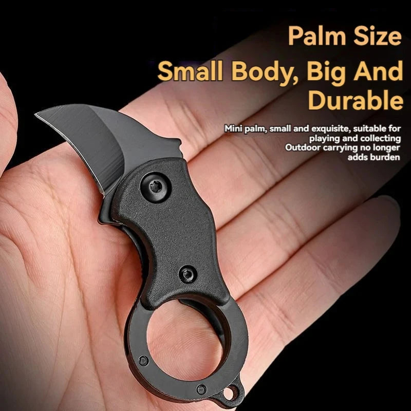 NEW Mini Keychain Pocket Knife Stainless Steel Camping Small Mini Portable Knife Peeler Fixed Blade Multi EDC Tool with Chain