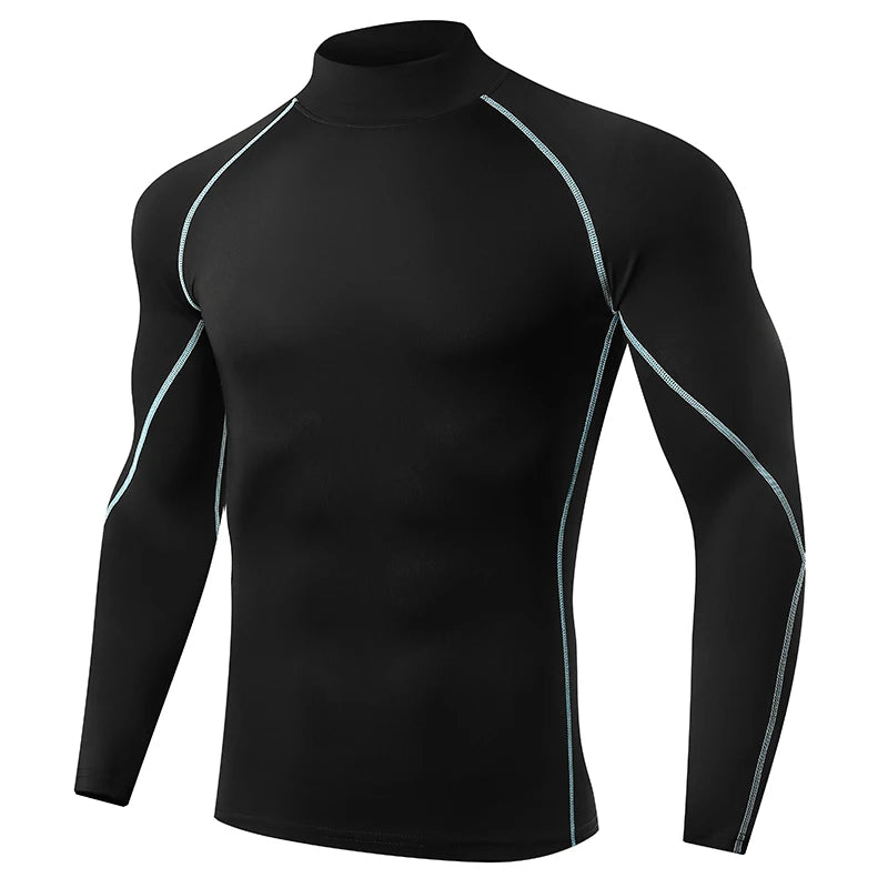 Men Running T shirt Quick Dry Bodybuilding Sport Shirt Long Sleeve Compression Top  Fitness Tight Rashgard Gym T-Shirt Men