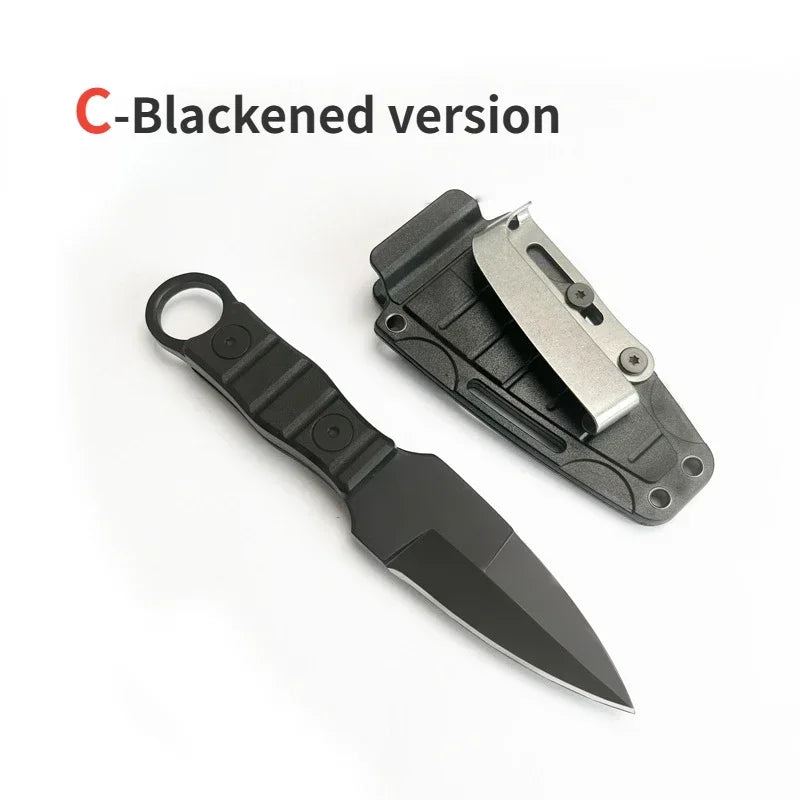 2024 New products: Outdoor small straight knife, high hardness survival knife, camping EDC portable,utility knife +K sheath