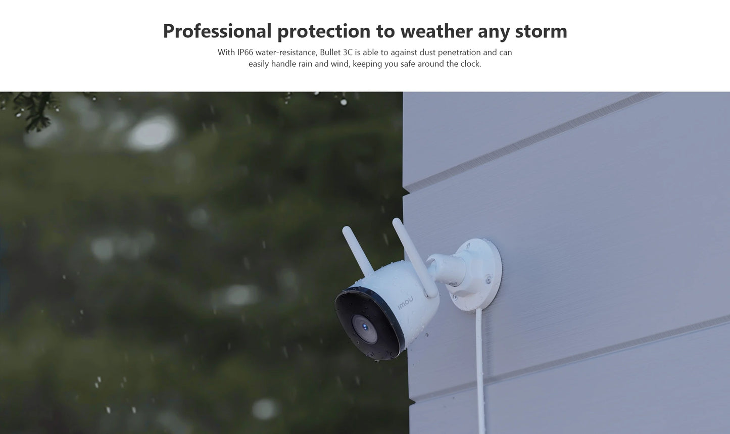 IMOU Bullet 3C 3MP/5MP IP Camera Outdoor WIFI Vehicle Detection IP67 Night Vision Security Protection Smart Cameras