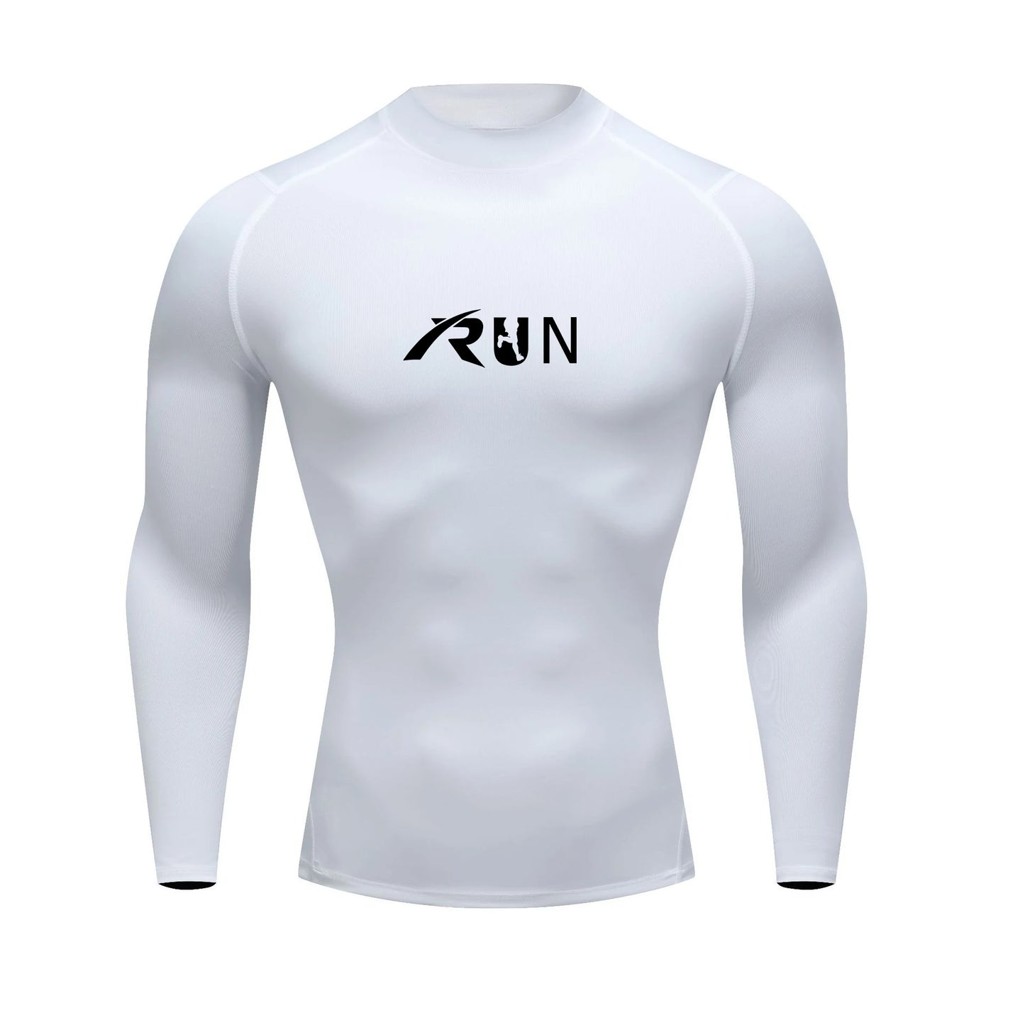 New Running T-shirt Men's Long Sleeve Compression Shirt Gym Training Top Man Bodybuilding Workout Clothing