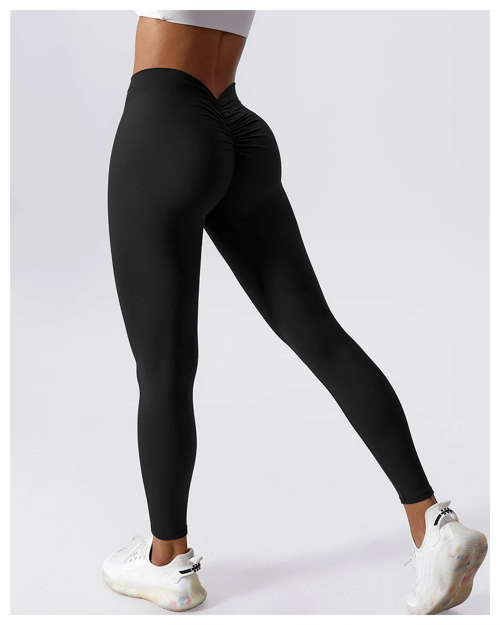 High Waist Yoga Leggings Women's Fitness Lifting Hip Leggings Push Up Fitness Sports Peach Leggings Women's Exercise Leggings