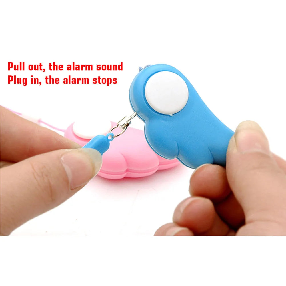 Self Defense Alarm 90dB Girl Women Security Protect Alert Personal Safety Scream Loud Keychain Emergency Alarm For Child Elder