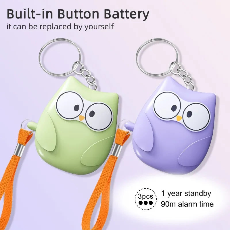 2024 Small and Easy To Carry Anti-attack Self-defence Alarm Rechargeable Battery Loud Key Chain 130db Personal Alarm