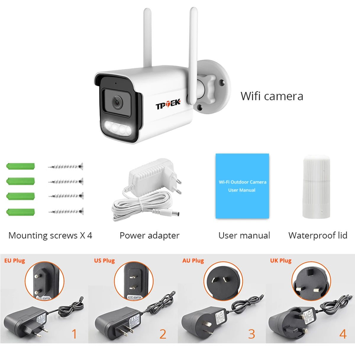 4K 8MP IP Camera Outdoor WiFi Security Camera Wireless Surveillance Wi Fi Bullet Waterproof IP Video Home Camara CamHi CamHipro