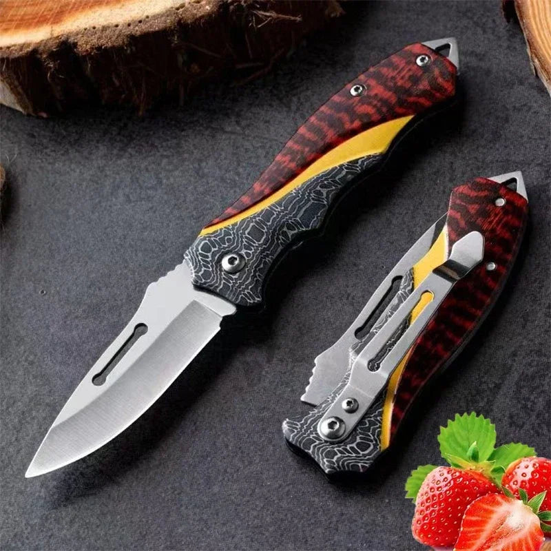 High Hardness Multifunctional Folding Pocket Knife for Household, Outdoor, Hunting, and Fishing