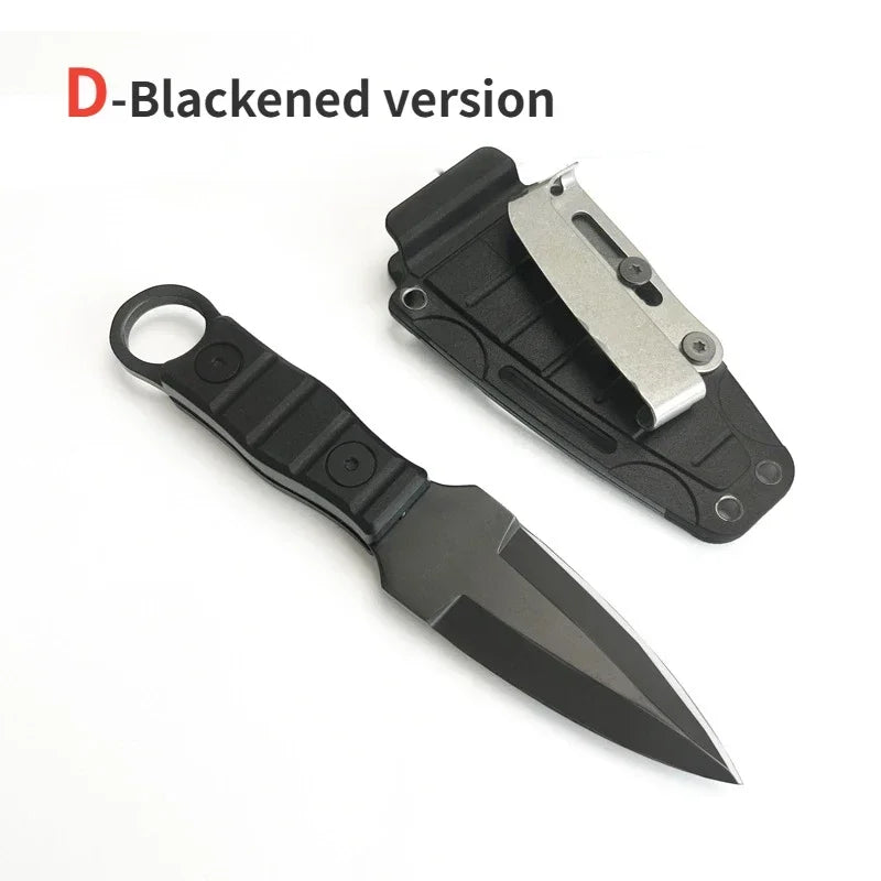 2024 New products: Outdoor small straight knife, high hardness survival knife, camping EDC portable,utility knife +K sheath