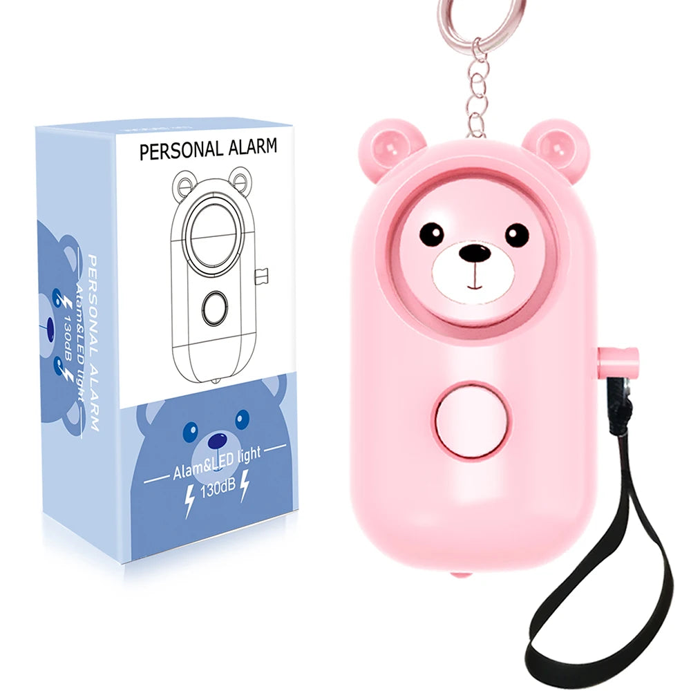 Self Defense Alarm 130DBAnti-wolf Girl Child Women Security Protect Alert Personal Safety Scream Loud Emergency Alarm Keychain