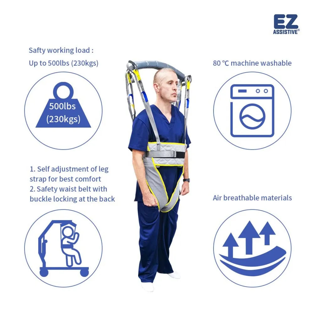 EZ Assistive Patient Lift Ambulating Walk Training Sling Hoyer Hoist Sling for Walking Aids Rehabilitation Products SWL 500lb