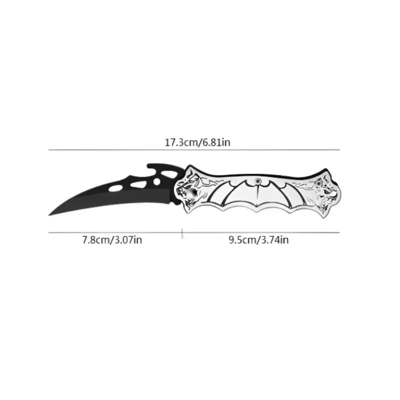 Sharp and high hardness outdoor folding fruit knife, stainless steel knife, mini camping knife self-defense knife