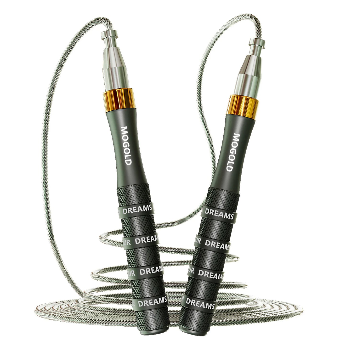 Self-Locking Bearing Skipping Rope, Suitable for Human Aerobics, Aluminum Alloy Handle, Adjustable Rope Length, Student Racing C