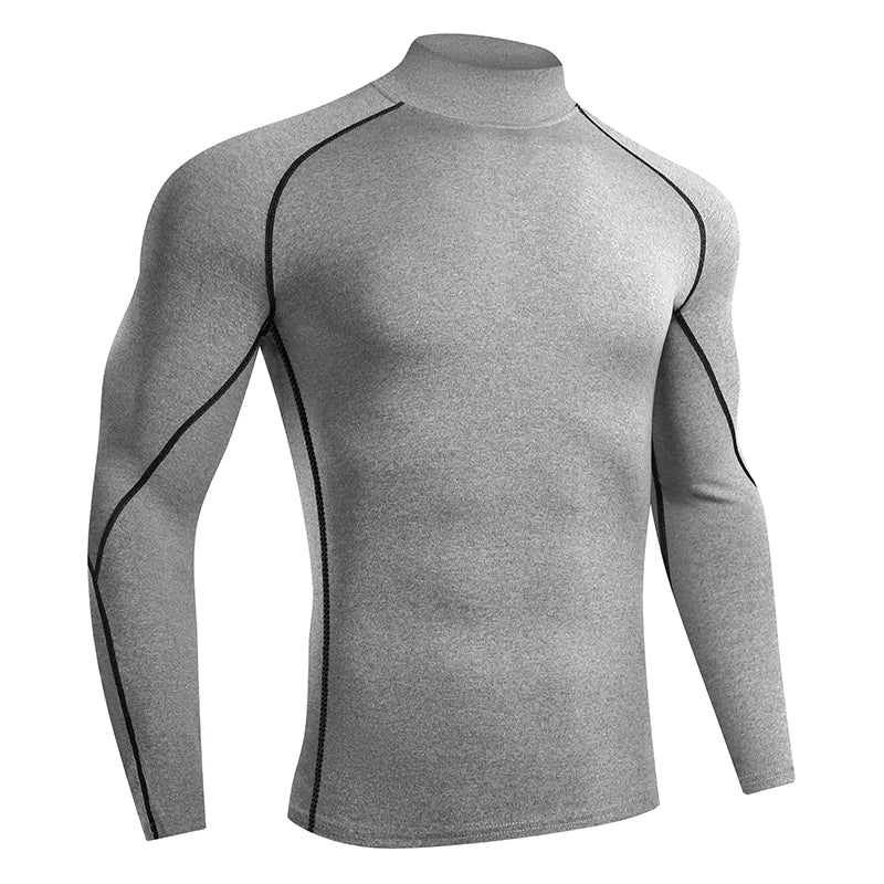 Men Running T shirt Quick Dry Bodybuilding Sport Shirt Long Sleeve Compression Top  Fitness Tight Rashgard Gym T-Shirt Men