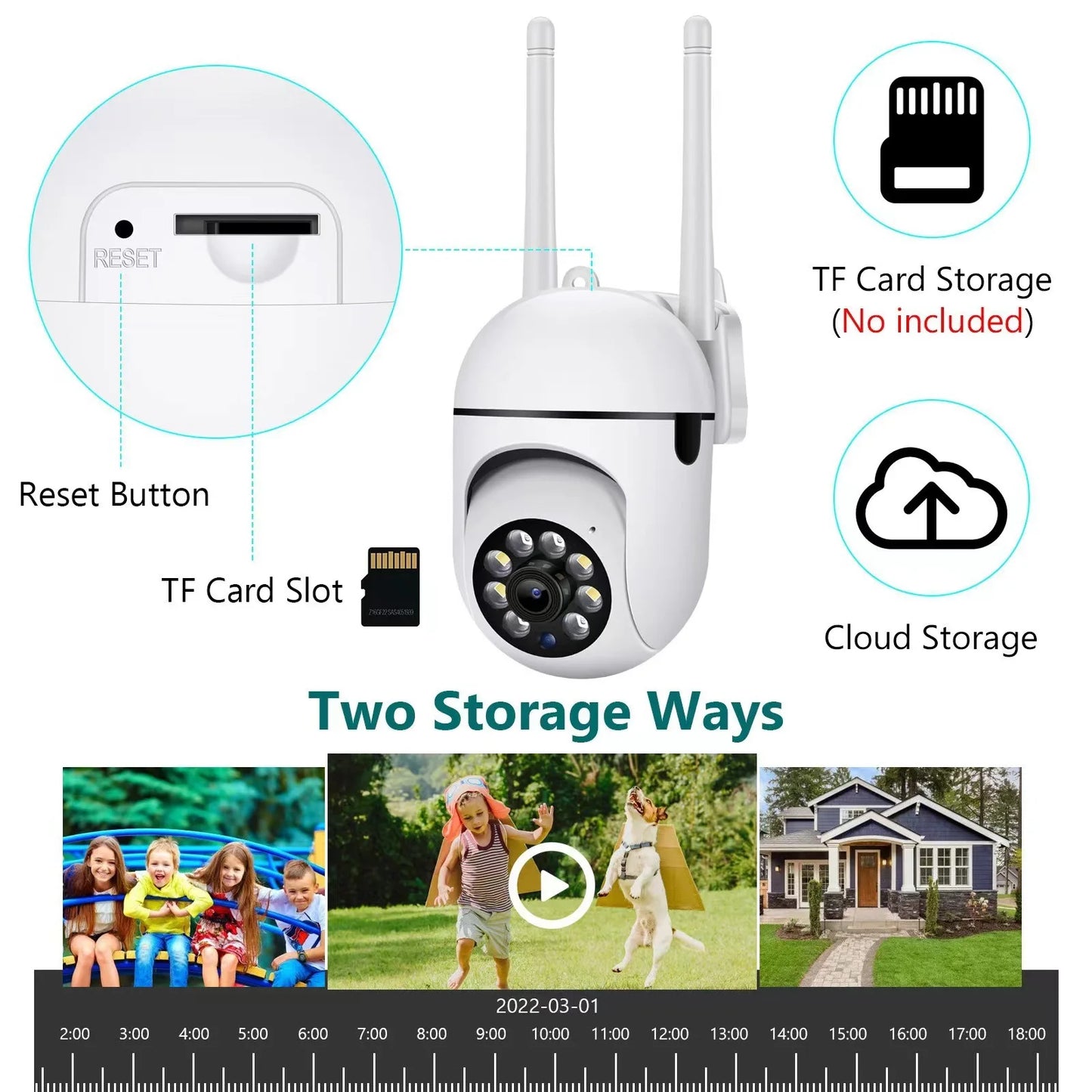 Wifi Camera 1080P HD Security Monitor Camera Smart Home Wireless Camera Night Vision Monitor Video Baby Protection Surveillance