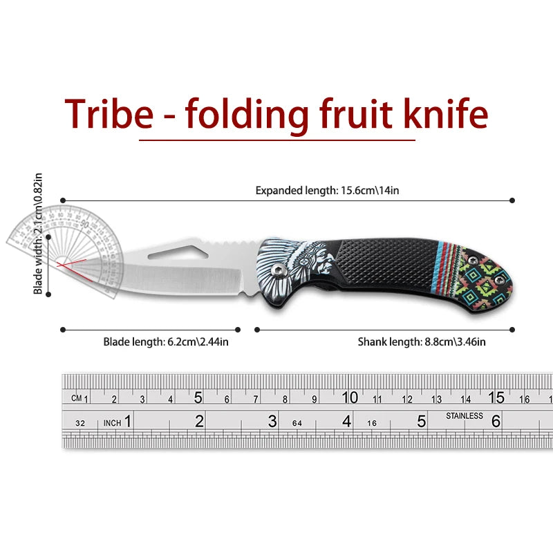 1 piece folding knife for eating meat knife for cutting fruit knife for roasting sheep stainless steel knife kitchen tools