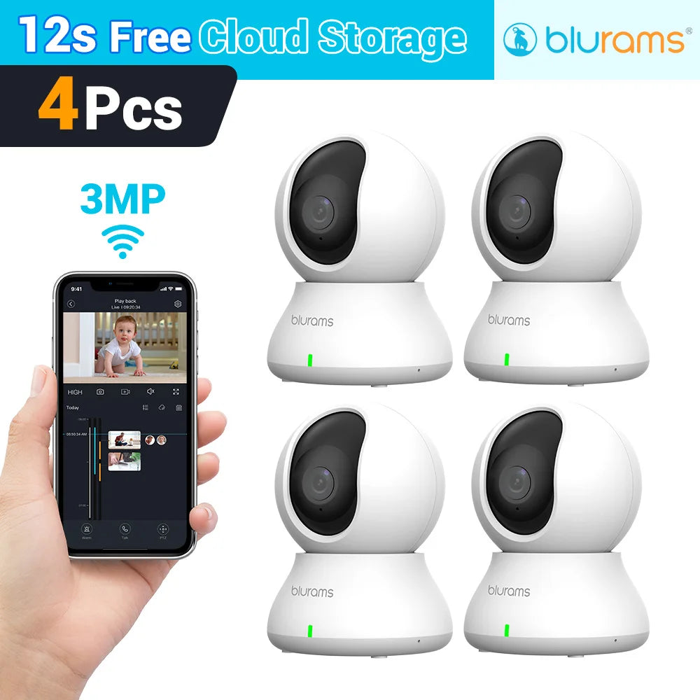 Blurams 5G Baby Monitor Camera 2K HD Home Security Camera with Motion Detection and Two-Way Audio, Easy Setup, Clear Day & Night