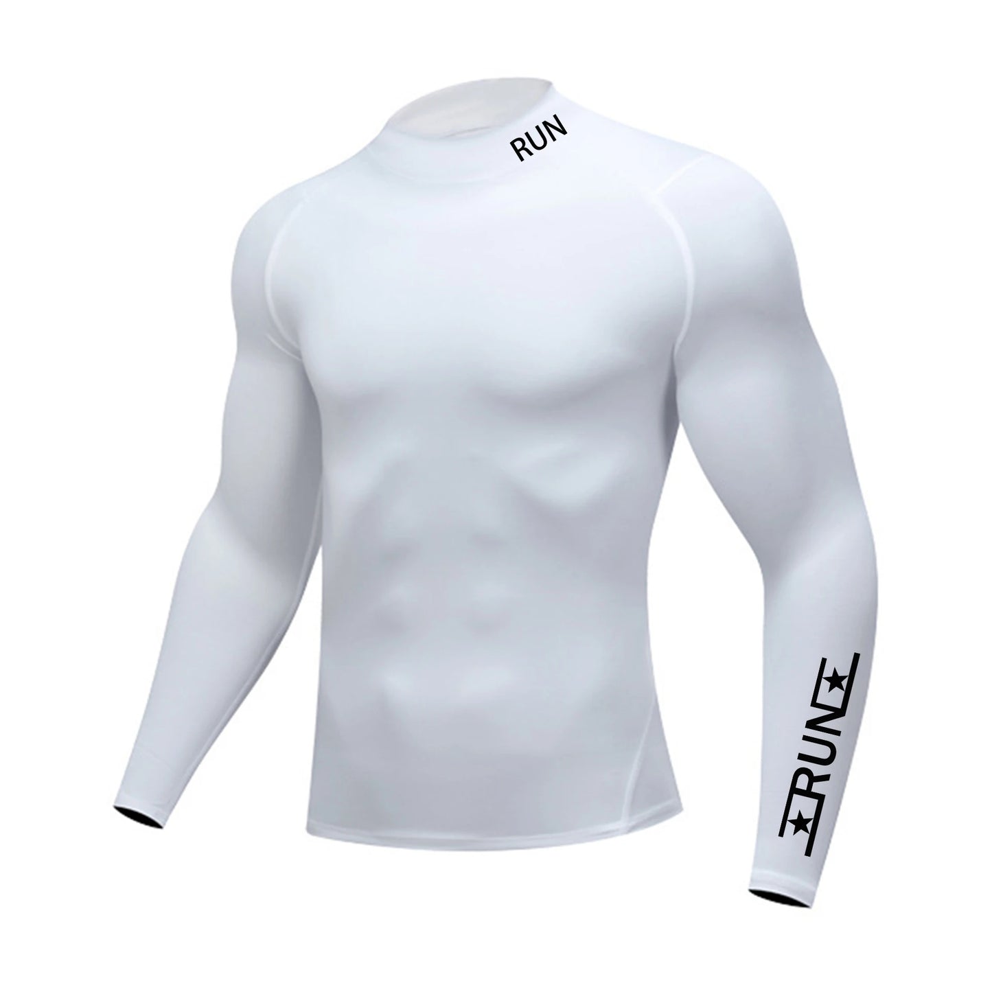 New Running T-shirt Men's Long Sleeve Compression Shirt Gym Training Top Man Bodybuilding Workout Clothing