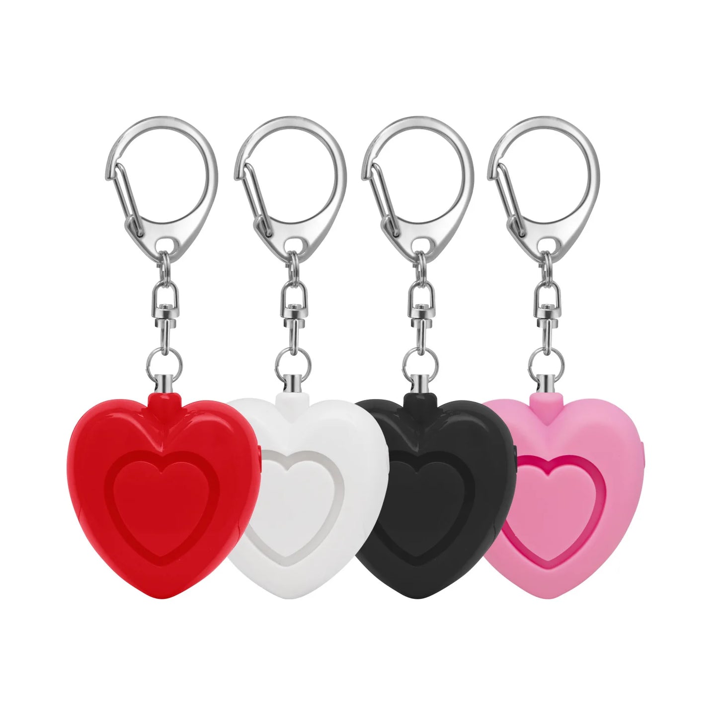 Heart Shaped IndividualSelf Defense Alarm Keychain 125dB Anti-wolf Security Protect Alert Scream Loud Emergency Alarm