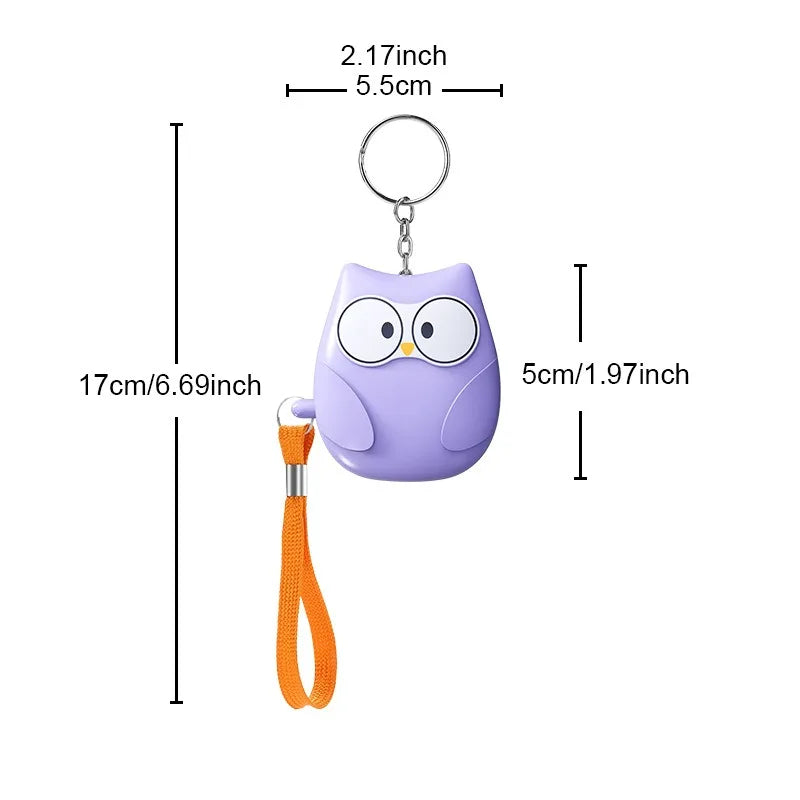 2024 Small and Easy To Carry Anti-attack Self-defence Alarm Rechargeable Battery Loud Key Chain 130db Personal Alarm