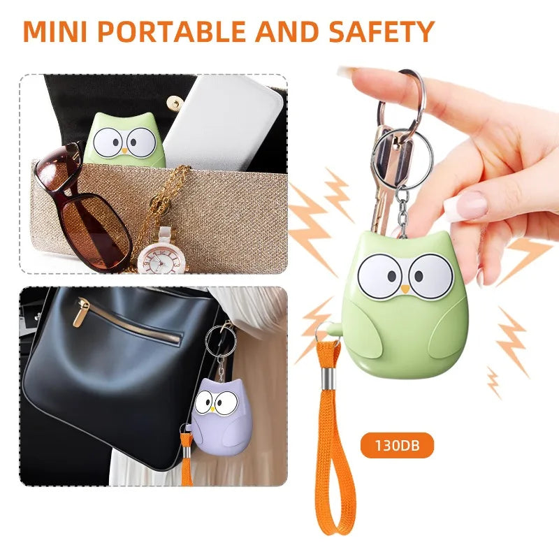 2024 Small and Easy To Carry Anti-attack Self-defence Alarm Rechargeable Battery Loud Key Chain 130db Personal Alarm