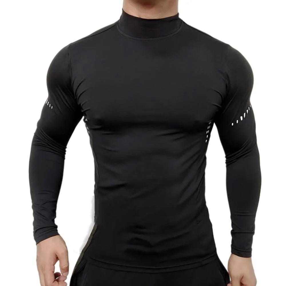 Compression Shirts Men Athletic Long Sleeve T Sirt Man Workout T Shirt UV Sun Protection Outdoor Active Top