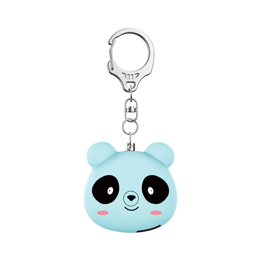 130dB Self-Defense Alarm - Personal Safety Alarm Guard - Cute Panda Student Backpack Keychain Pendant SOS Distress Device