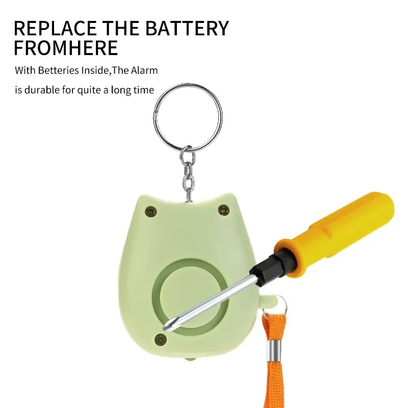 2024 Small and Easy To Carry Anti-attack Self-defence Alarm Rechargeable Battery Loud Key Chain 130db Personal Alarm